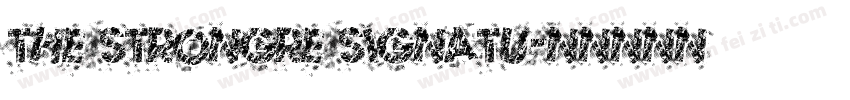 the strongre signatu字体转换